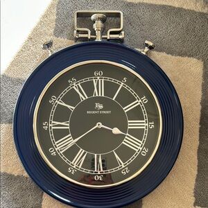 Navy Wall Clock